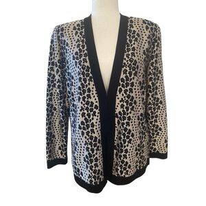 Exclusively Misook Womens Gray Cardigan